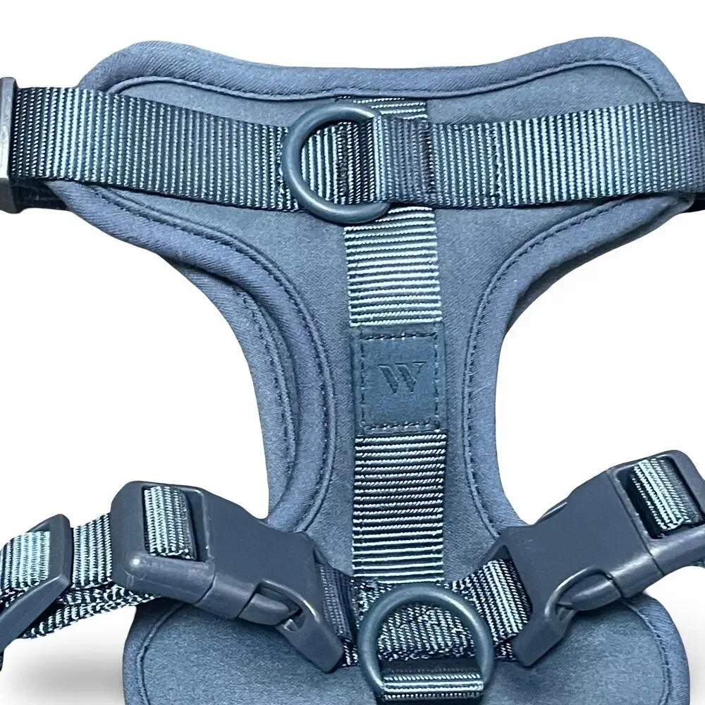 Wild One Cushioned Dog Harness Medium Blue No-Pull Adjustable Comfort Walking M
